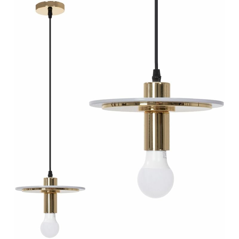 foto del prodotto lampada a sospensione app1213 1cp gold e27
