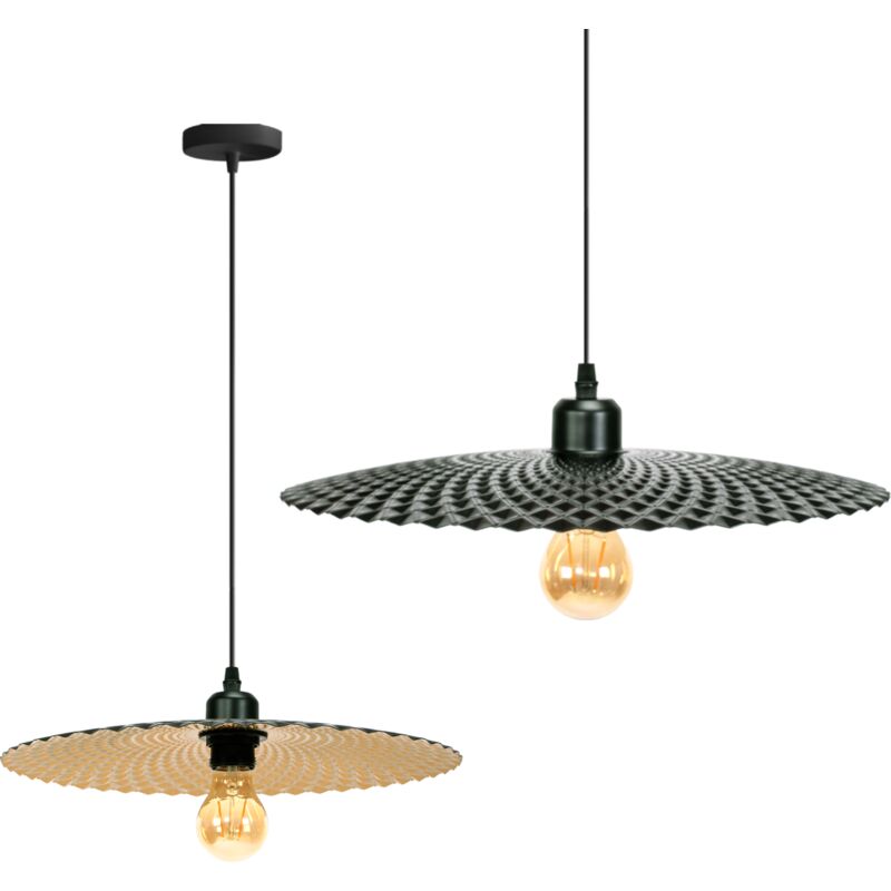foto del prodotto lampada a sospensione app1290 1cp old gold e27
