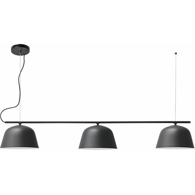 foto del prodotto lampada a sospensione app1478 3cp black e14
