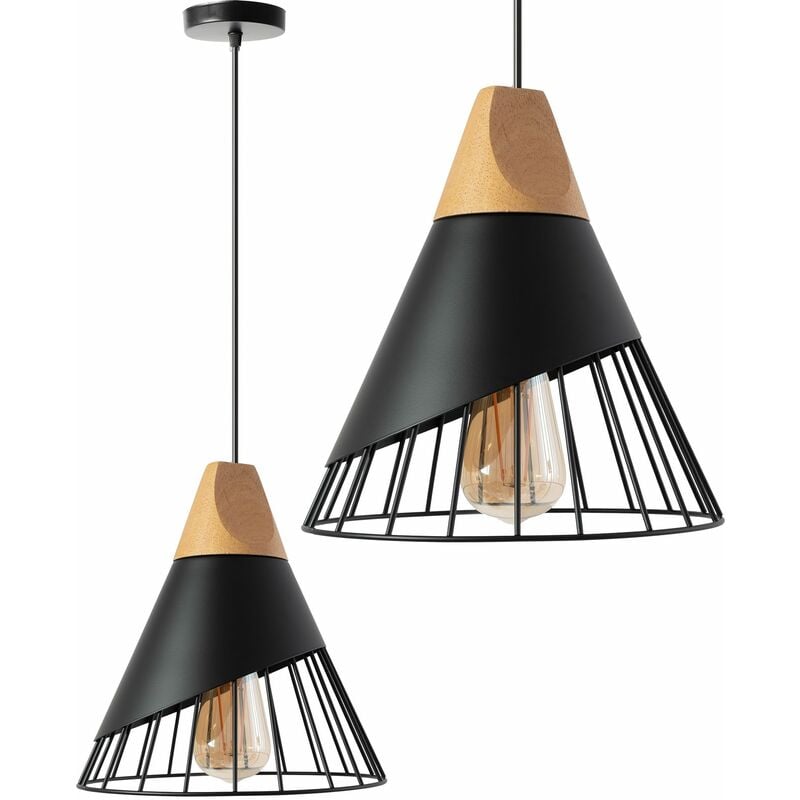 foto del prodotto lampada a sospensione app223 1cp scandinavo metallo 1 punti luce e27 25x25x28 118cm regolabile