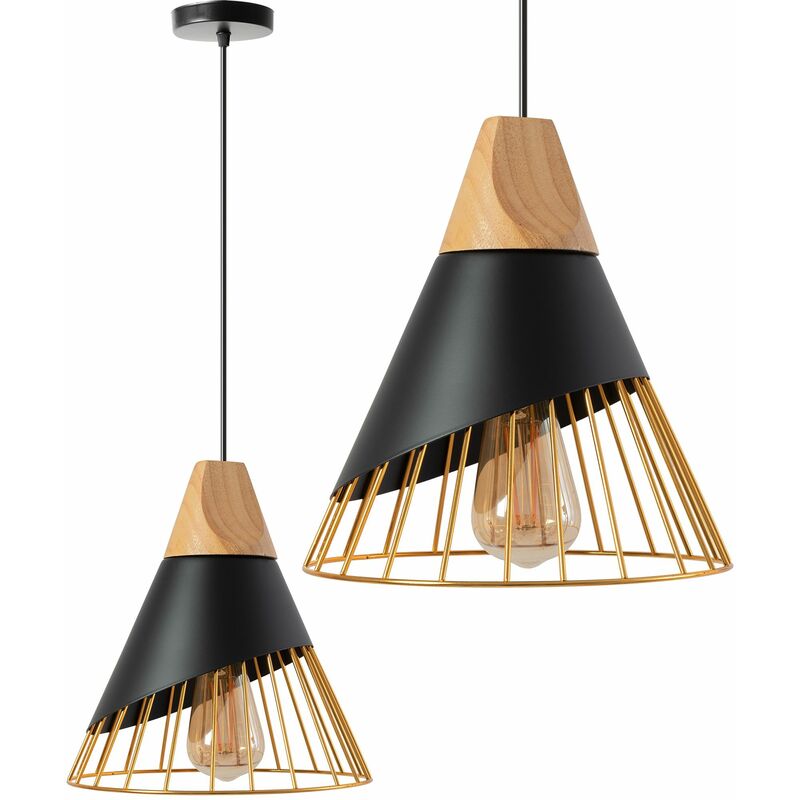 foto del prodotto lampada a sospensione app224 1cp scandinavo metallo 1 punti luce e27 25x25x28 118cm regolabile