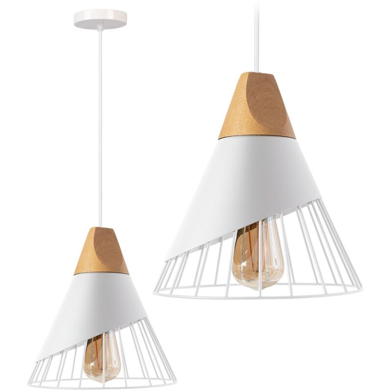 foto del prodotto lampada a sospensione app226 1cp scandinavo metallo 1 punti luce e27 25x25x28 118cm regolabile