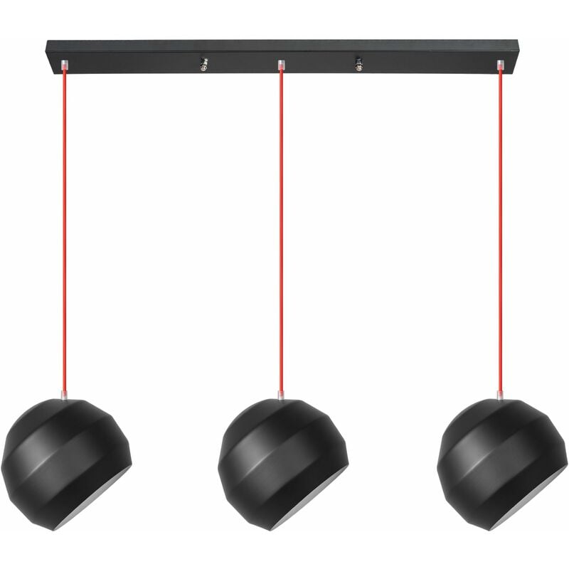 foto del prodotto lampada a sospensione app383 3cpr triplor 3 punti luce e27 25x70x20,5cm regolabile