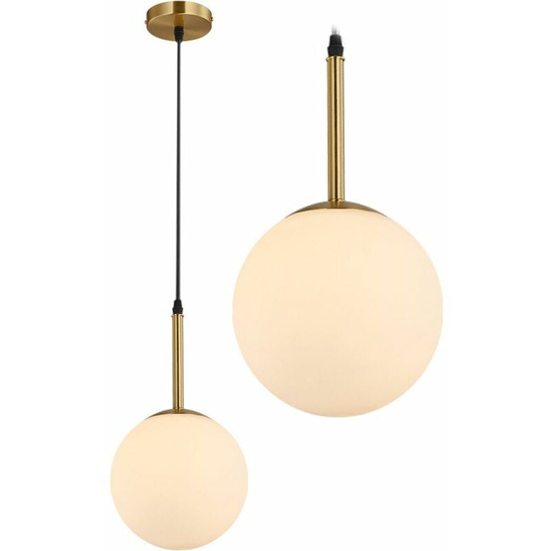 foto del prodotto lampada a sospensione app431 1cp vetro bianco 1 punti luce e27 20x20x36cm regolabile