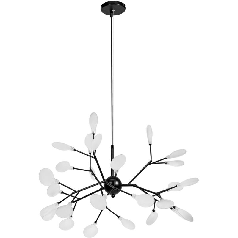 foto del prodotto lampada a sospensione app590 cp albero 27 nero 27 punti luce g4 70x70x60cm