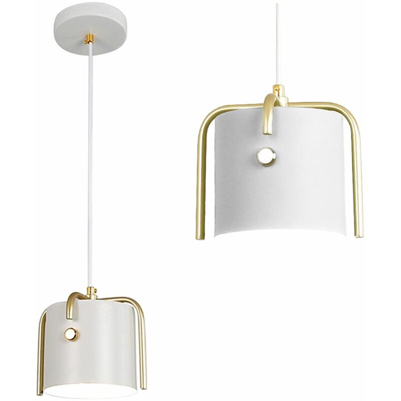 foto del prodotto lampada a sospensione app935 1cp elegante bianco 1 punti luce e27 13x13x14cm