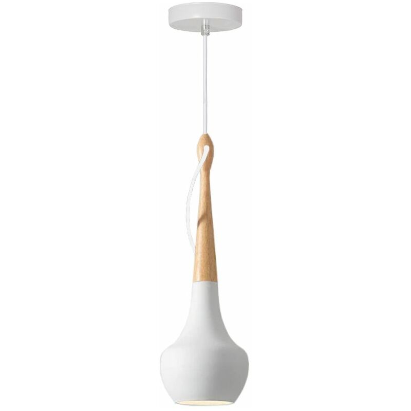 foto del prodotto lampada a sospensione app937 1cp bianco tondo 1 punti luce e27 15x15x45 105cm regolabile