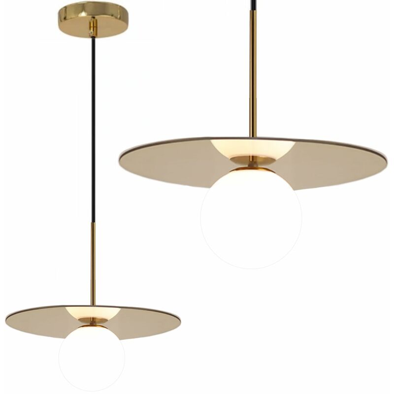 foto del prodotto lampada a sospensione app939 1cp oro 10cm tondo 1 punti luce g9 18x18x27 100cm regolabile