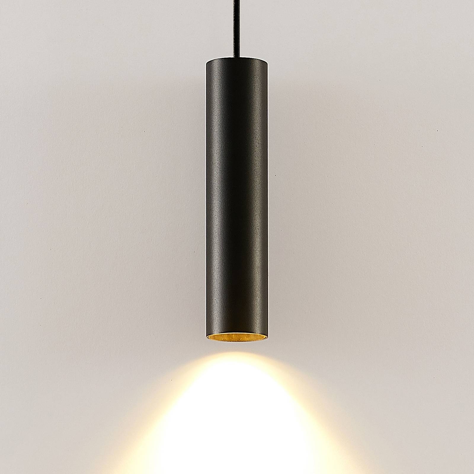 foto del prodotto lampada a sospensione arcchio ejona, altezza 27 cm, nero, alluminio