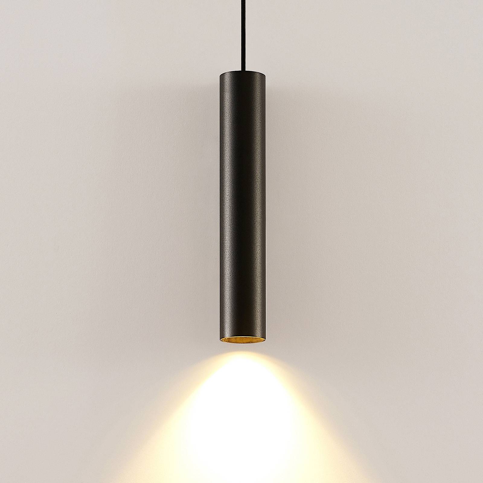 foto del prodotto lampada a sospensione arcchio ejona, altezza 35 cm, nero, alluminio