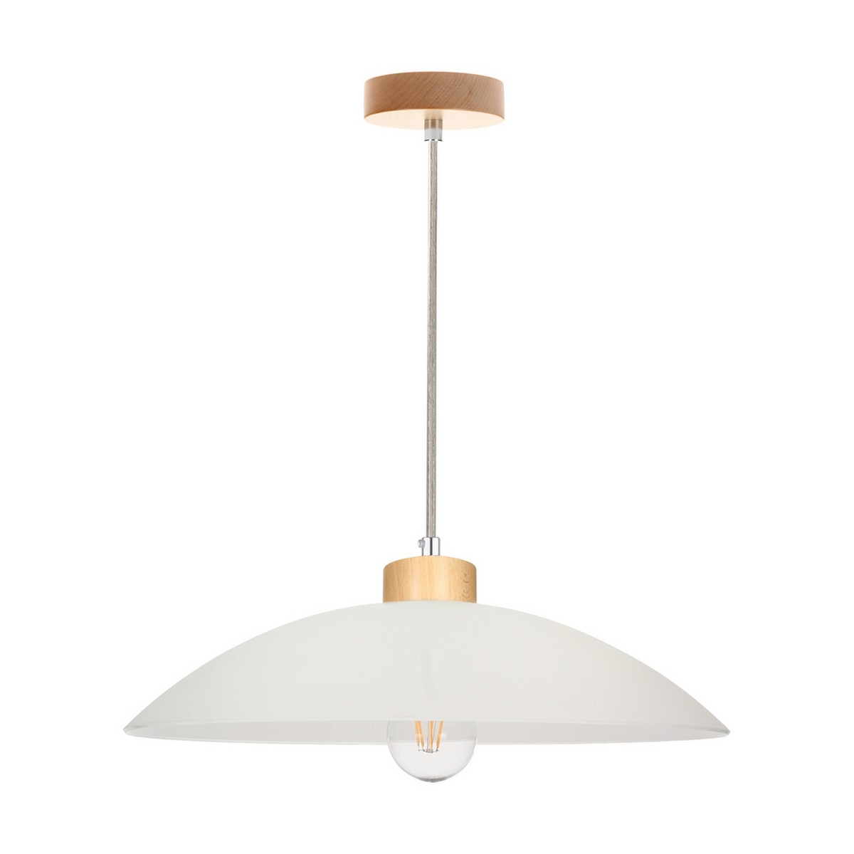 foto del prodotto lampada a sospensione arkansas, marrone, legno, 40x40x100 cm, epikasa
