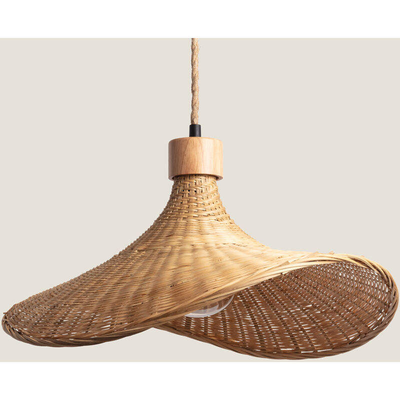 foto del prodotto lampada a sospensione bamb kathu sienet naturale