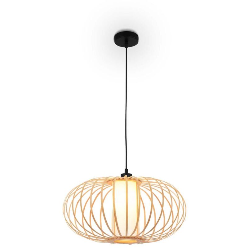 foto del prodotto lampada a sospensione, bamb naturale, escl. 1xe27 max.10w