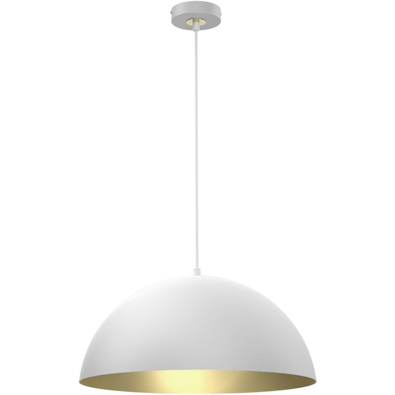 foto del prodotto lampada a sospensione beta bianco oro 1xe27 45cm