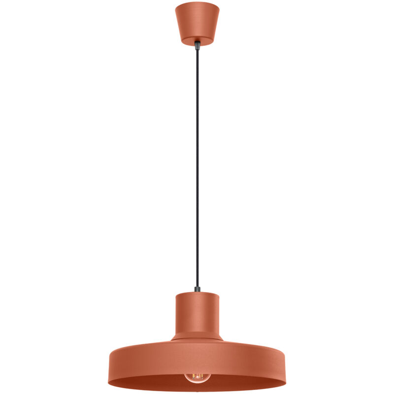 foto del prodotto lampada a sospensione bilo ocra rossa 35x120x35cm sollux