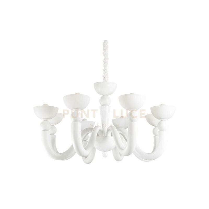 foto del prodotto lampada a sospensione bon bon sp8 bianco