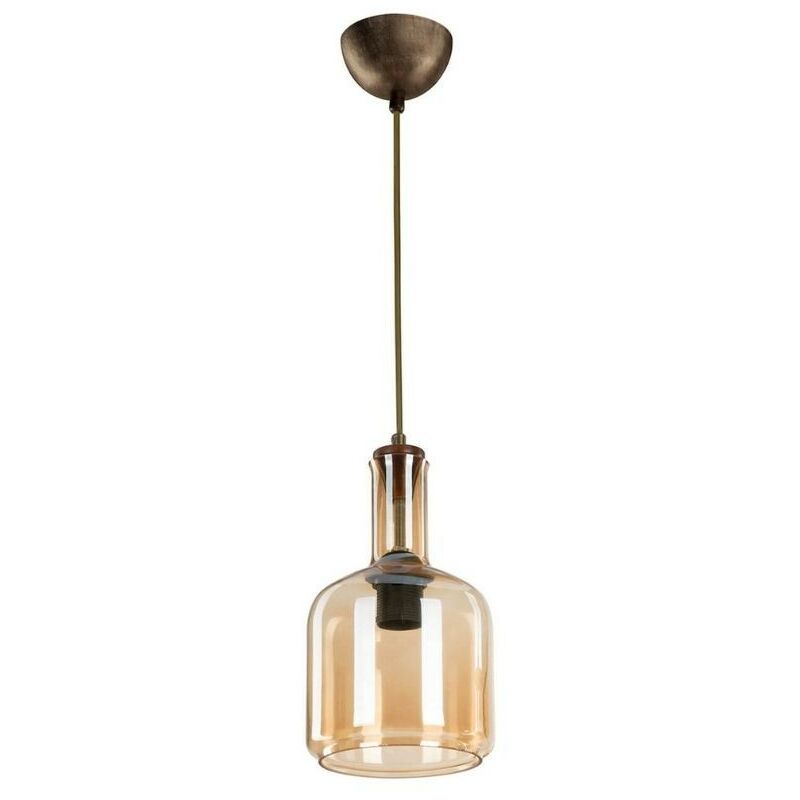 foto del prodotto lampada a sospensione boston mdl3554 con diffusore vetro fum effez