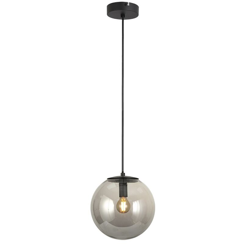 foto del prodotto lampada a sospensione boston nera fumè 1xe14