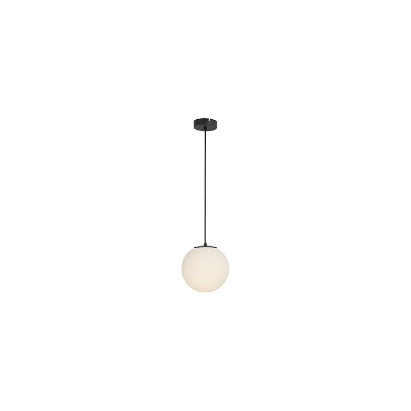 foto del prodotto lampada a sospensione boston opale nero 1xe14