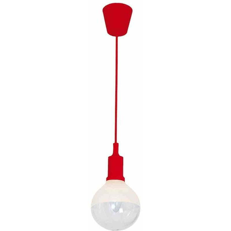 foto del prodotto lampada a sospensione bubble rossa 5w e14 led rosso