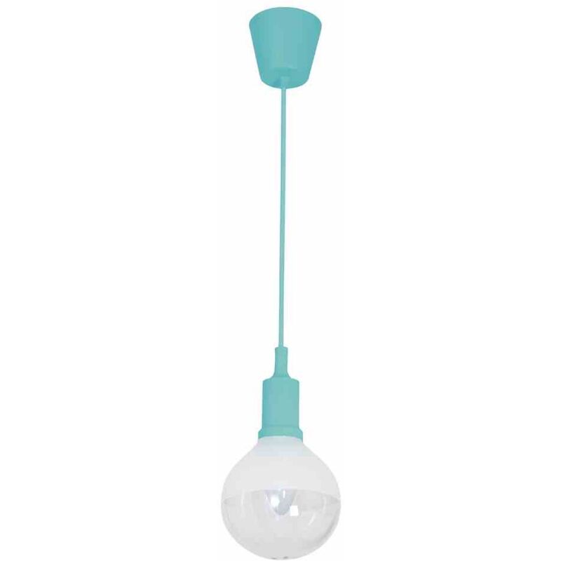 foto del prodotto lampada a sospensione bubble turchese 5w e14 led