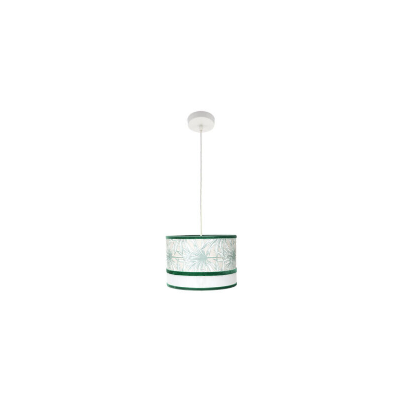 foto del prodotto lampada a sospensione caledonia 1xe27 bianco verde regx30x30cm