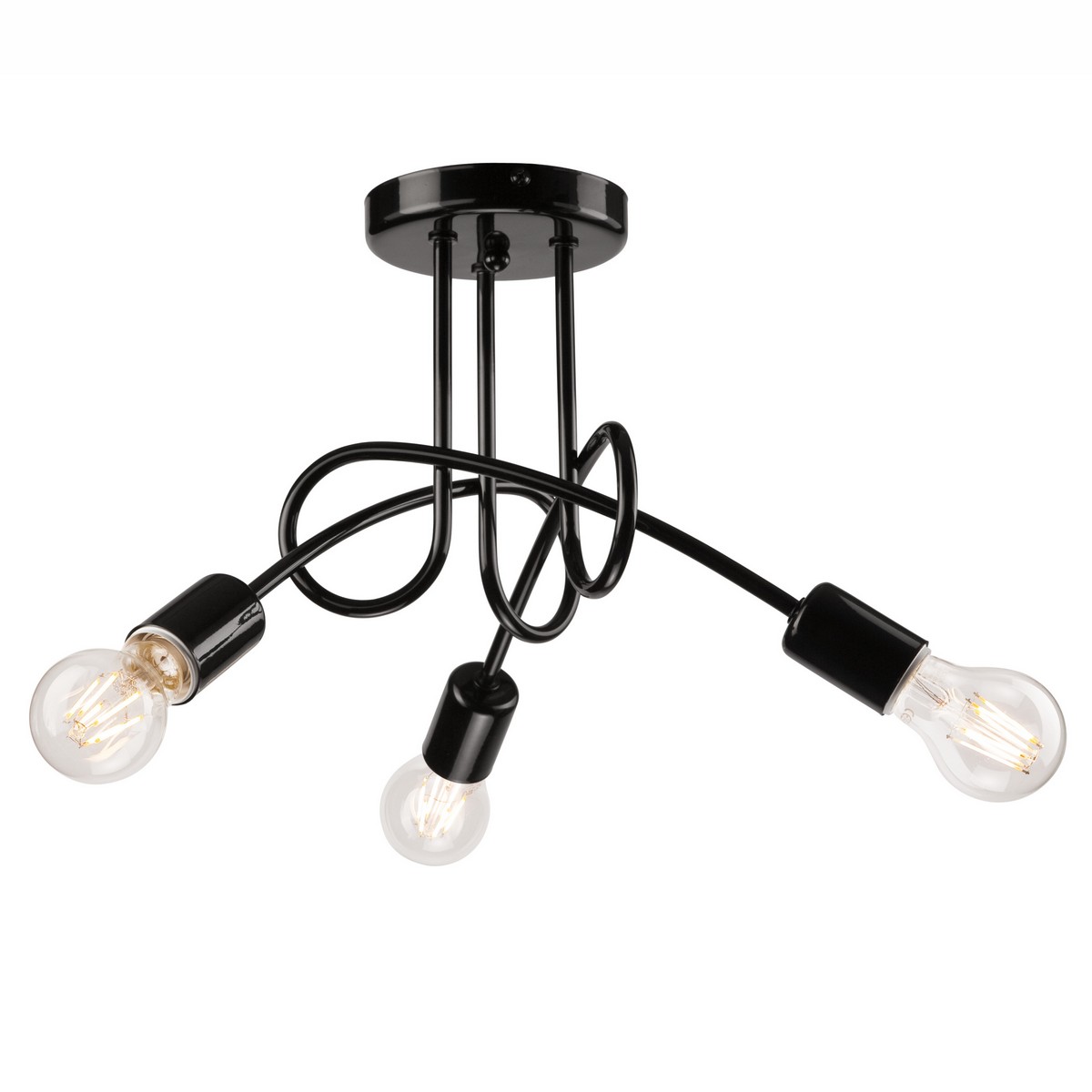 foto del prodotto lampada a sospensione camilla, nero, acciaio, 36x36x30 cm, epikasa
