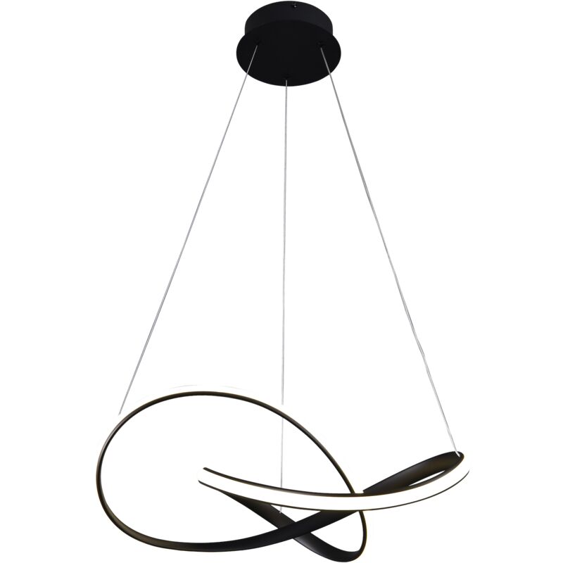 foto del prodotto lampada a sospensione cappio nero 36w led