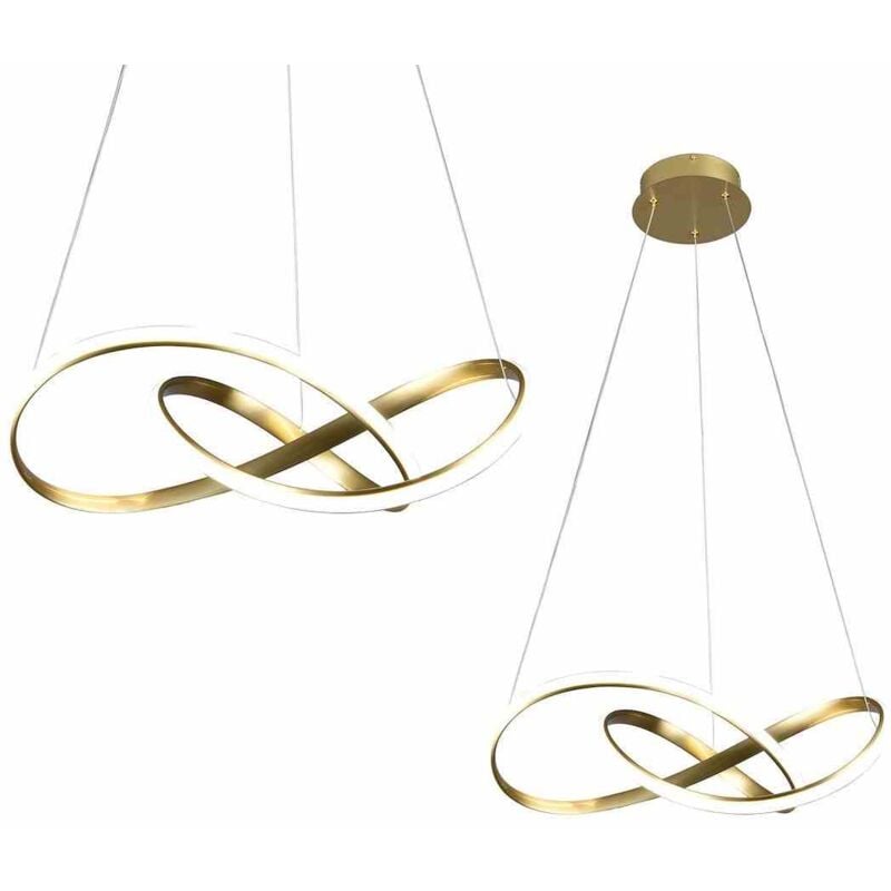 foto del prodotto lampada a sospensione cappio oro 36w led