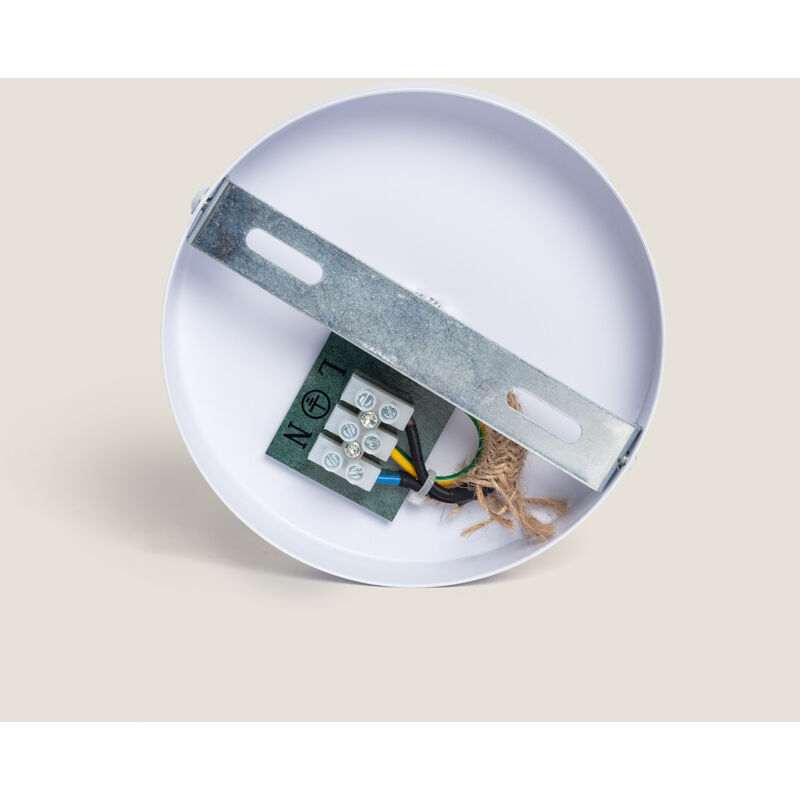 foto del prodotto lampada a sospensione carta intrecciata dicenta naturale