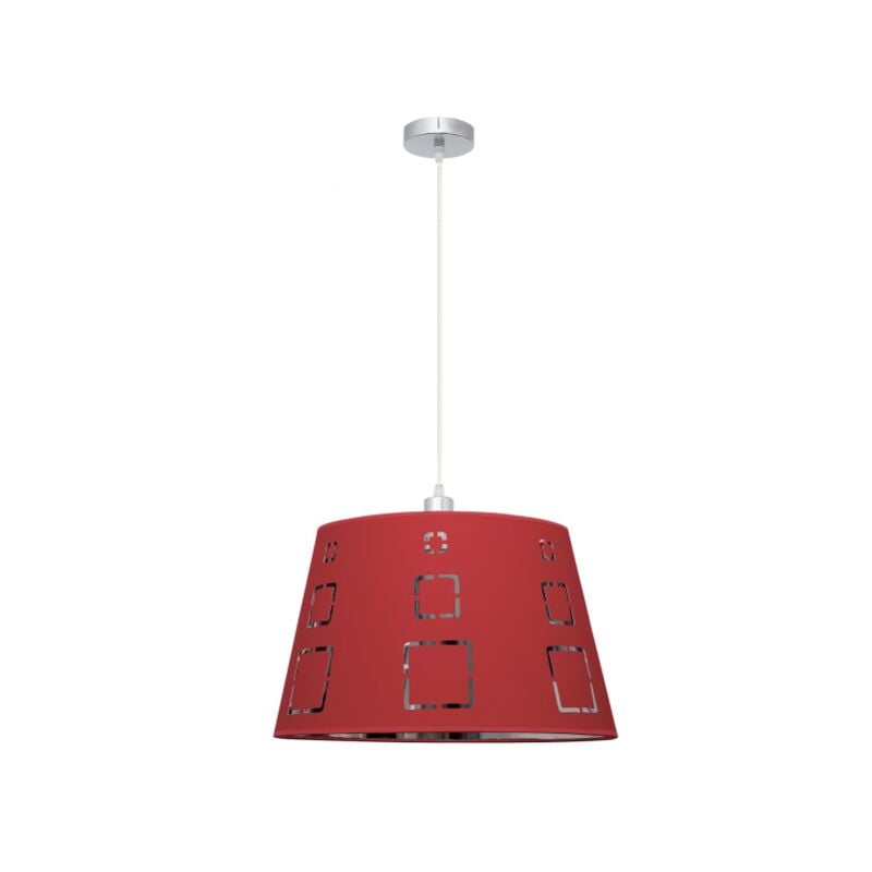 foto del prodotto lampada a sospensione celaya 1xe27 rosso regx40d de fabrilamp