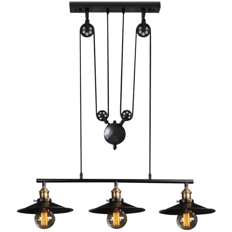 foto del prodotto lampada a sospensione clock work con pulegge