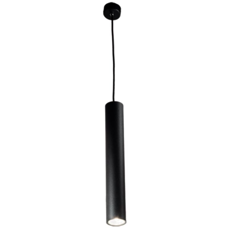 foto del prodotto lampada a sospensione d6 cm in alluminio verniciato a polvere nero filo - grande