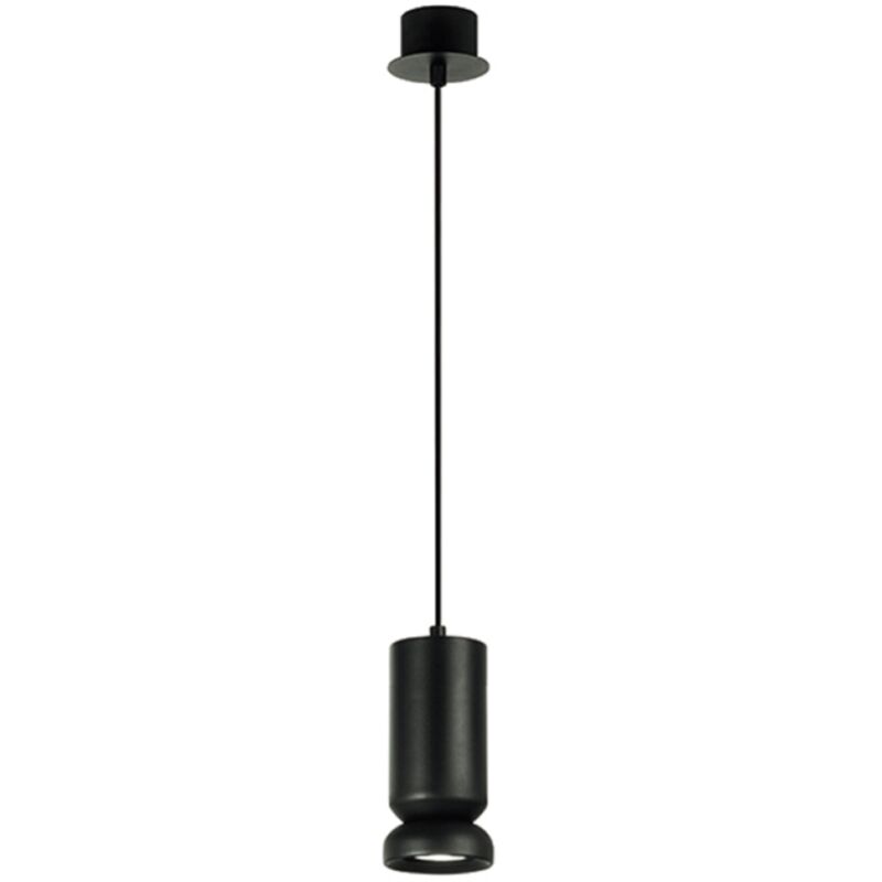 foto del prodotto lampada a sospensione d8,5 cm lilium in alluminio verniciato a polvere nero