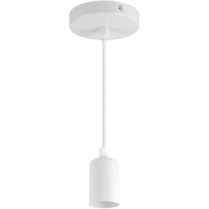 foto del prodotto lampada a sospensione da soffitto bianca uno e27 clg