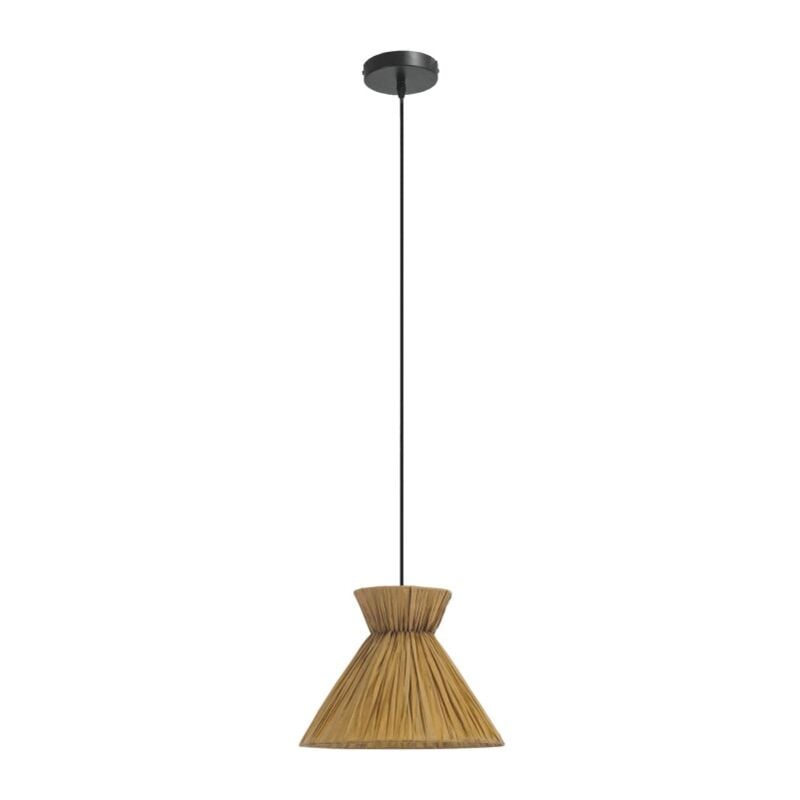 foto del prodotto lampada a sospensione dama in nero per lampadina e27