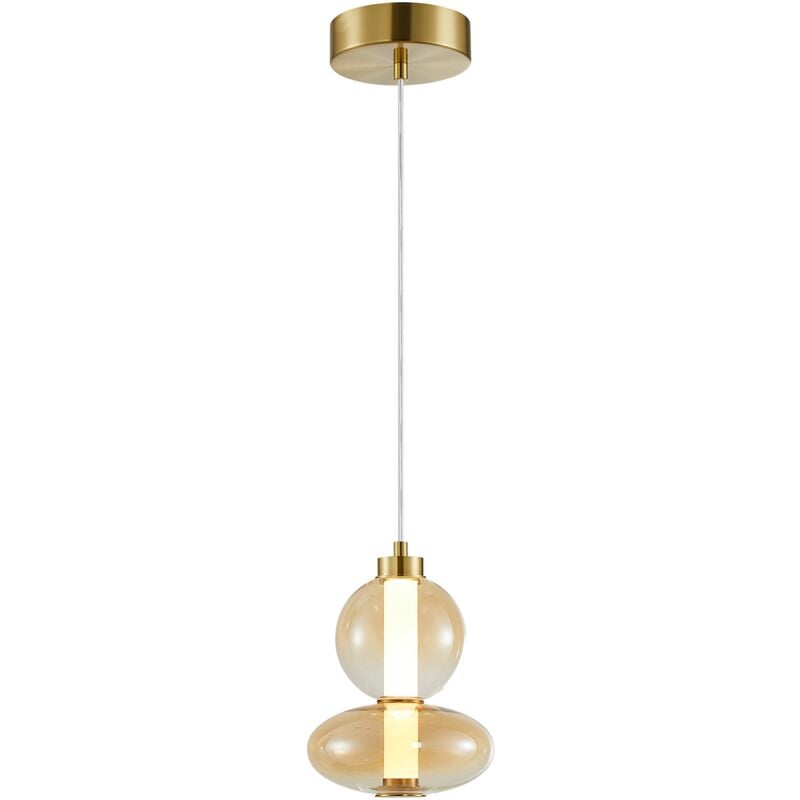 foto del prodotto lampada a sospensione daphne ambra 12w