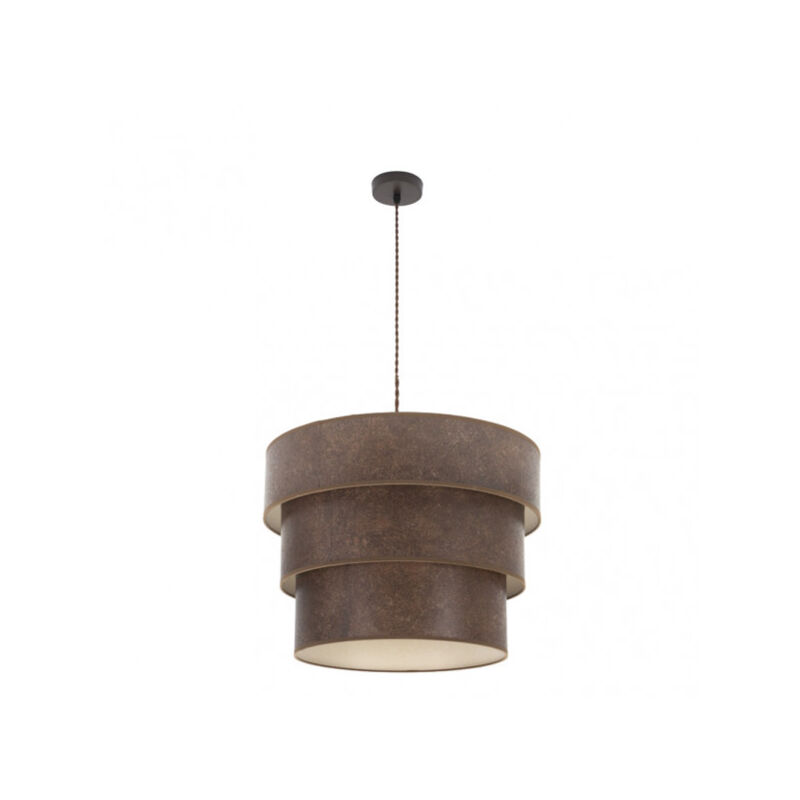 foto del prodotto lampada a sospensione de 3 luci modello smile brown rust fabrilamp