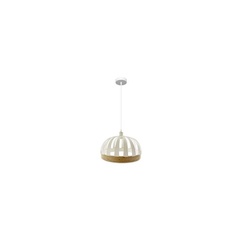 foto del prodotto lampada a sospensione de lampada a soffitto pienza 1xe27 bianco naturale regx35x35cm fabrilamp