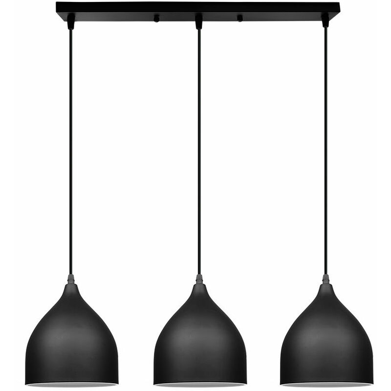 foto del prodotto lampada a sospensione decorareazione creativo minimalisto moderno soggiorno camera letto lampadario ferro battuto 3 luci