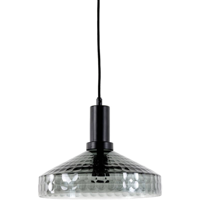 foto del prodotto lampada a sospensione delilo nero vetro light living