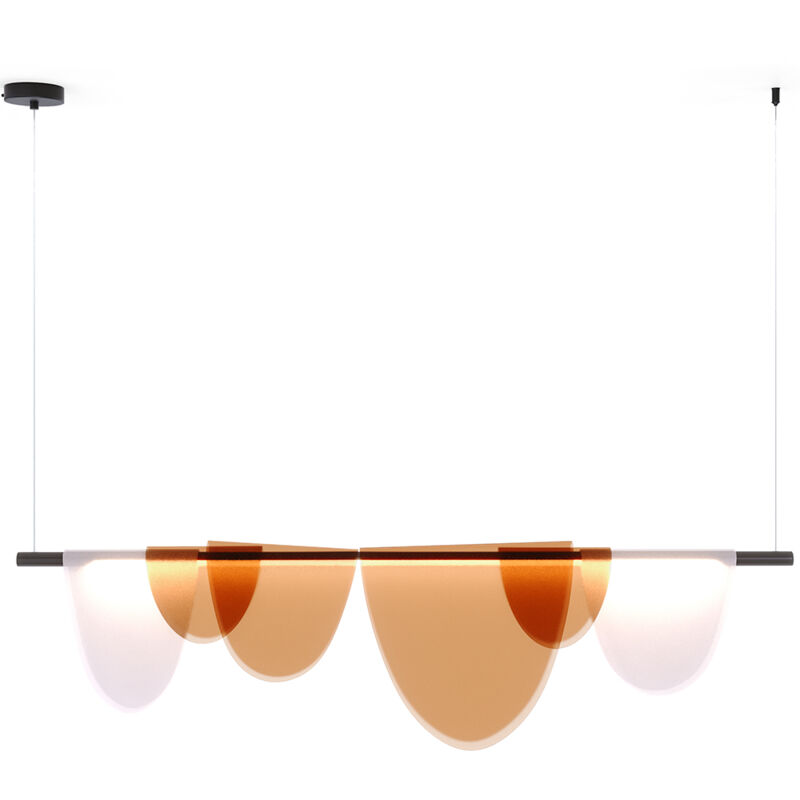 foto del prodotto lampada a sospensione design moderno kret ambra