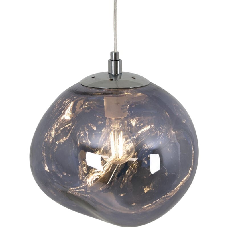 foto del prodotto lampada a sospensione di design in cristallo abril 28cm