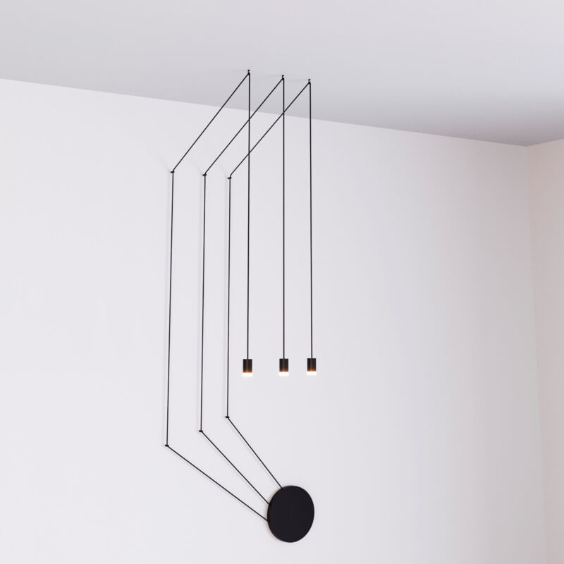 foto del prodotto lampada a sospensione di design n bula 3x6w