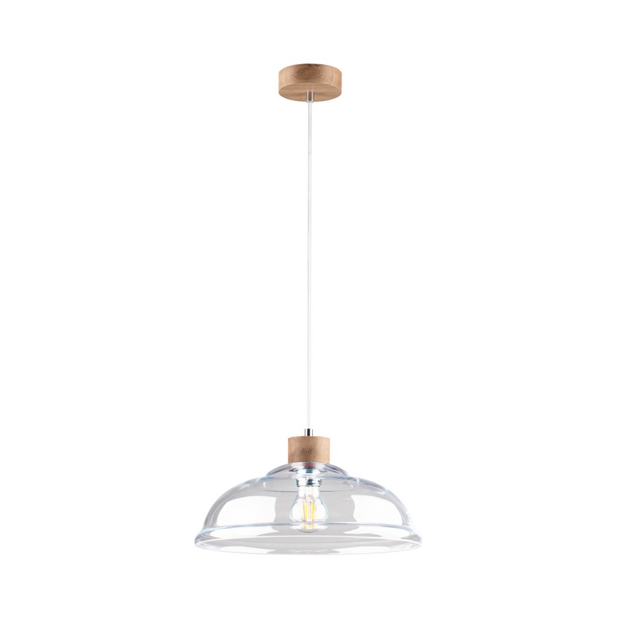 foto del prodotto lampada a sospensione dinkel, marrone, legno, 34x34x136 cm, epikasa