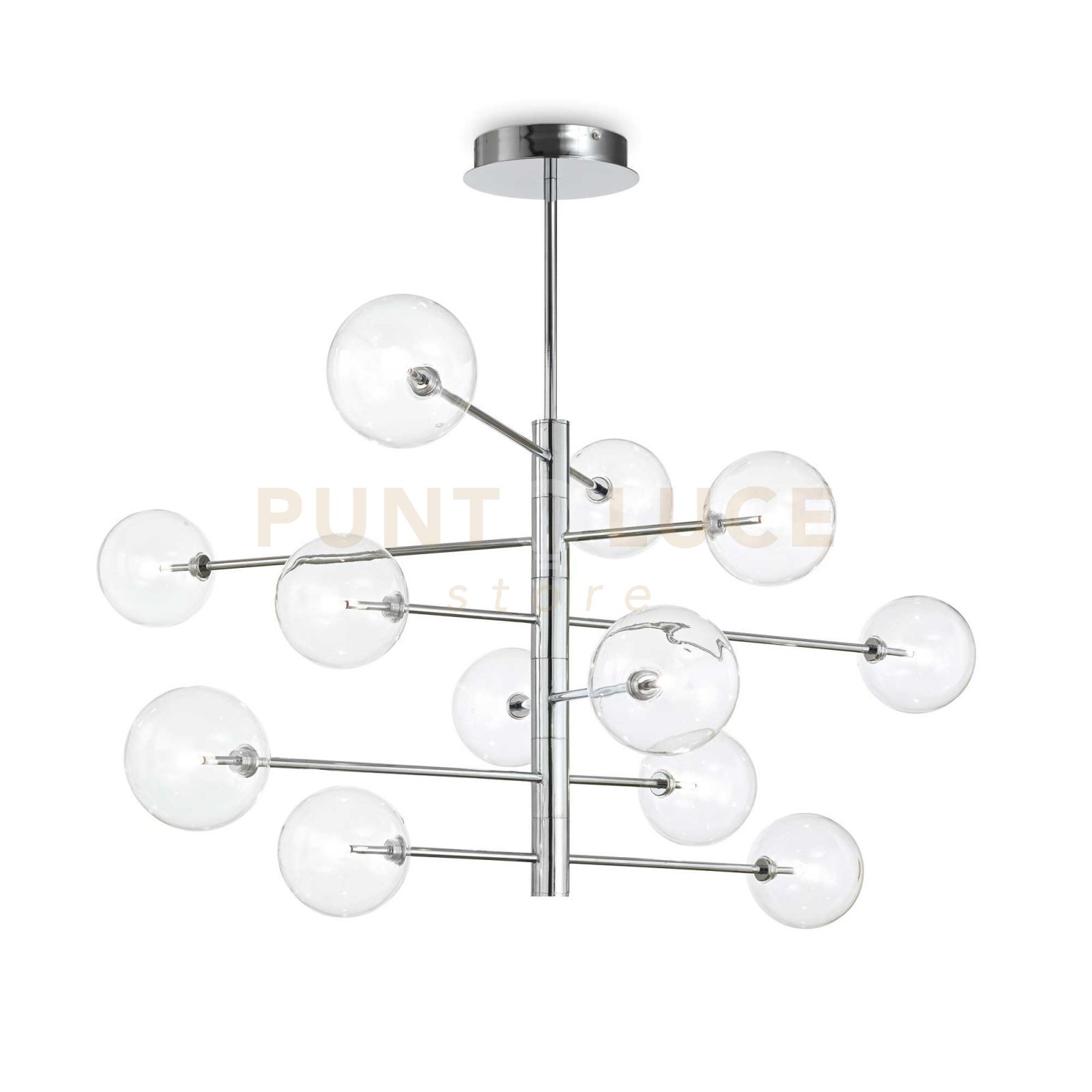 foto del prodotto lampada a sospensione equinoxe sp12 cromo