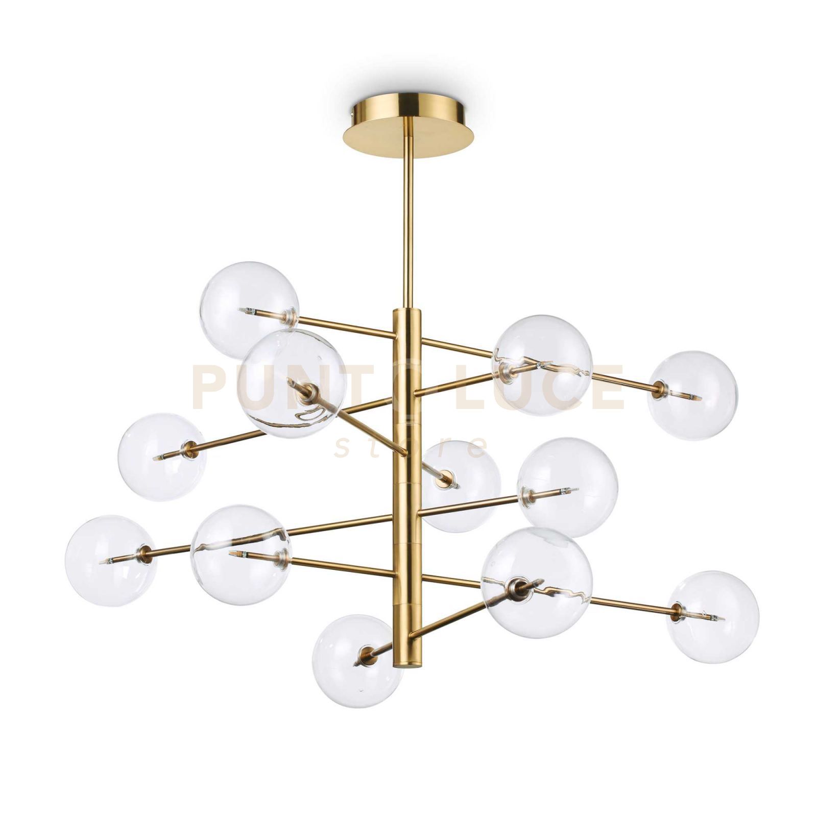 foto del prodotto lampada a sospensione equinoxe sp12 ottone