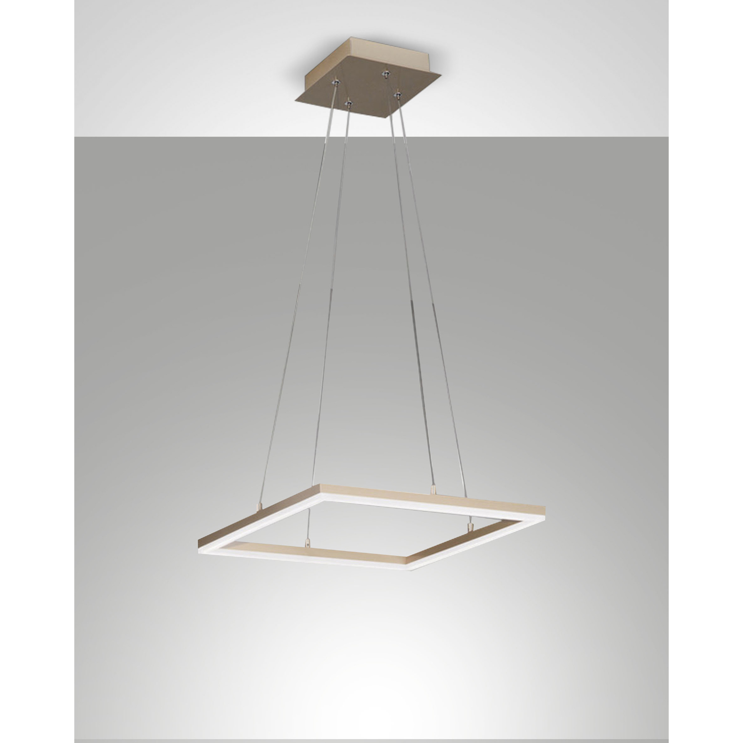 foto del prodotto lampada a sospensione fabas bard led 39w 3000k oro moderno