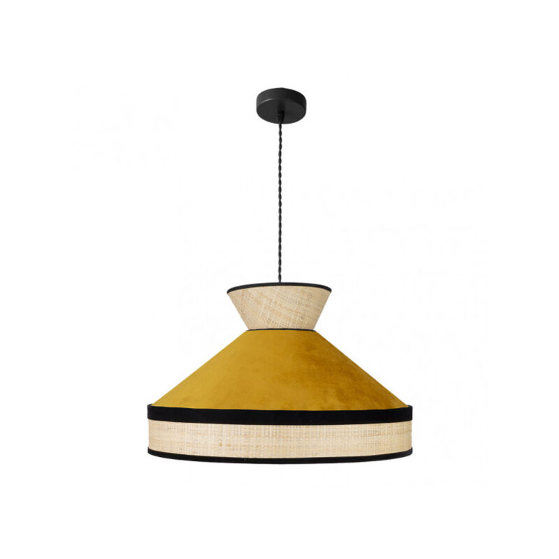 foto del prodotto lampada a sospensione fabrizo de una luce naturale/giallo fabrilamp