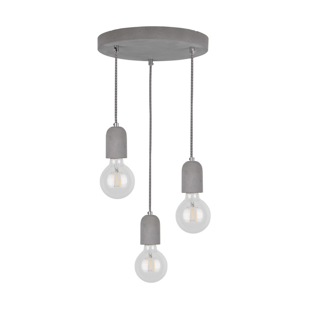 foto del prodotto lampada a sospensione fausto, grigio, cemento, 32x32x100 cm, epikasa